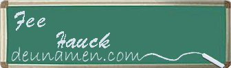 Fee Hauck Visitenkarte